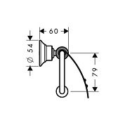 Держатель для туалетной бумаги Hansgrohe Axor Montreux 42036820