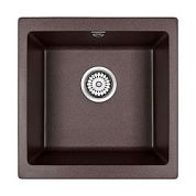 Мойка кварцевая BRILON, PM104546-CO, кофе, 445х460, подст. мон. Paulmark