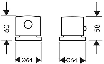 Термостат Hansgrohe Axor Uno 38480000 фото 2