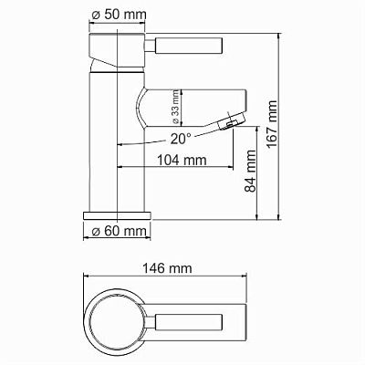 Main 4103 Thermo Термостатический смеситель для умывальника фото 11