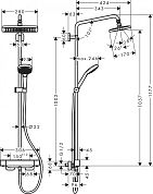 Душевая стойка Hansgrohe Croma E Showerpipe 280 1jet 27630000