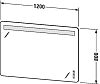 Зеркало с подсветкой Duravit Luv LU976100000 фото 2
