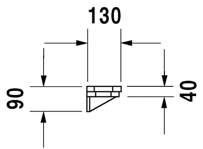 Полка Duravit 1930 0892550000 белый фото 4