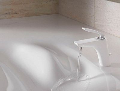 520239175 смеситель BALANCE умывальник (бел.хром) фото 3