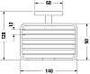 Полочка для мыла Duravit Karree 0099531000 хром фото 4