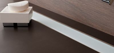 Линейный трап Pestan Confluo Frameless Line 300 White Glass 13701210 фото 1