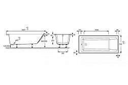 Акриловая ванна Jacob Delafon Sofa E60515RU-01