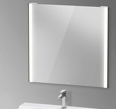 Зеркало с подсветкой DURAVIT XViu XV70320B2B2 820 мм х 800 мм, версия Sensor, чёрный матовый фото 7