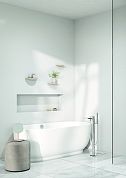 KLUDI ZENTA SL Однорычажный смеситель для ванны и душа DN 15, для отдельно стоящих ванн, арт. 485900565