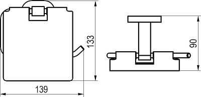 X07P191 держатель для туалетной бумаги CHROME CR 400.00 фото 2