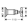 Запорный вентиль для душа Hansgrohe Axor Montreux 16871820 фото 2