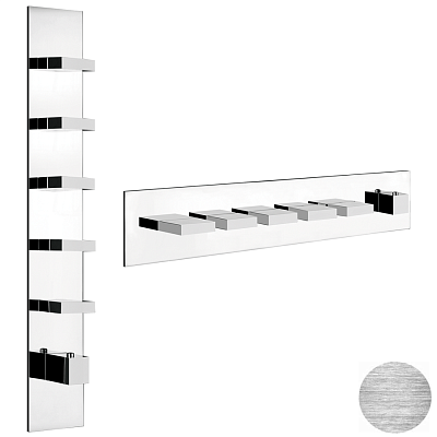 Смеситель Gessi Rettangolo Wellness 43030-707 шлифованный черный металл фото 1