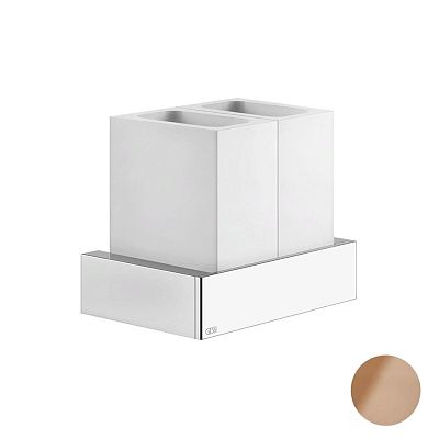 Стакан двойной Gessi Rettangolo Shower 20810-708 шлифованная медь фото 1
