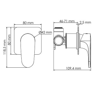 Weida 3151 Смеситель для душа фото 3