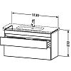 Тумба подвесная Duravit DuraStyle DS649504343 базальт матовый фото 2