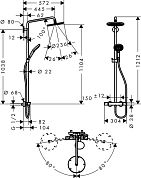 Душевая стойка Hansgrohe Raindance Select 240 Showerpipe 27115000