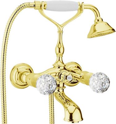 Смеситель для ванны Webert Karenina КА720201 Бронза/кристаллы Swarovski фото 1