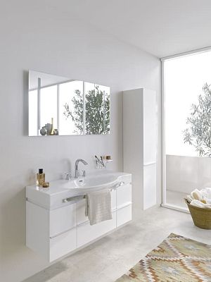 Тумба под раковину Laufen Case for Palace 4.0130.2.075.463.R 120 см, 2 ящика, 2 дверцы, белый матовый, для 8.1170.4, 81270.4 фото 4