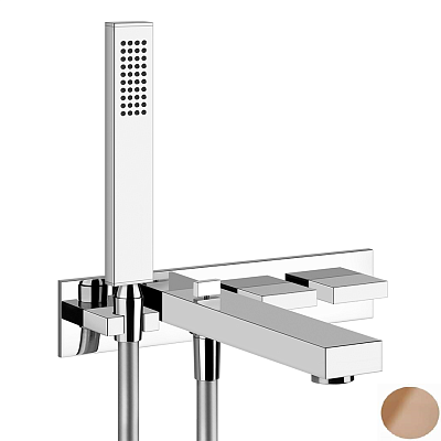 Смеситель Gessi Rettangolo T 20323-708 шлифованная медь фото 1