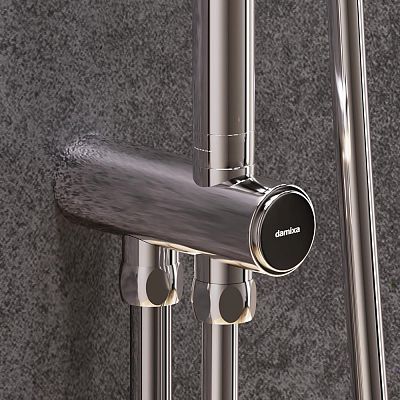 936000000 Scandinavian Pure душ.система: верх.душ 250 мм, ручн.душ 1 ф-ция, штанга 1050-1450, хром фото 3