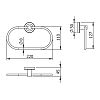 Полотенцедержатель "овал" (11038A) фото 2