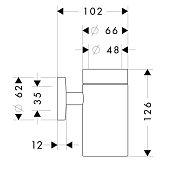 Стаканчик для зубных щеток Hansgrohe Logis 40518000
