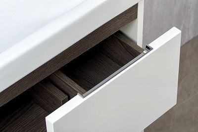 Тумба под раковину Aquaton Рене 80 белый, грецкий орех (1A222201NRC80) фото 8