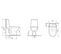 788607SC Origin Evo 2 унитаз-компакт с сиденьем микролифт