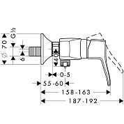 Смеситель Hansgrohe Metris classic 31672000