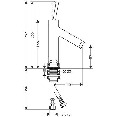 Смеситель Hansgrohe Axor Starck 10117000 фото 2