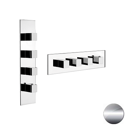 Смеситель Gessi Quadro Wellness 43006-706 черный металл фото 1