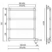 Полотенцесушитель Margaroli Sole 5424704CRNB