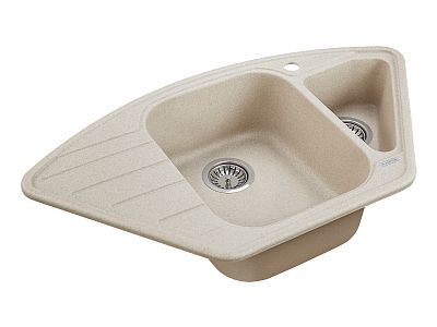 Мойка кварцевая WIESE, PM529050-BE, бежевый, 890х490, Paulmark фото 3