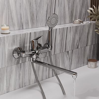 Lippe 4502L Смеситель для ванны с длинным изливом фото 2