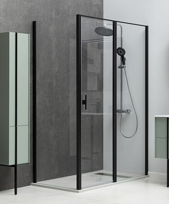 Душевой уголок Allen Brau Priority 120x80 3.31009.BBA + 3.31015.BBA черный браш фото 12