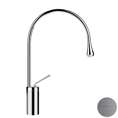 Смеситель Gessi Goccia 33605-147 шлифованный хром фото 1
