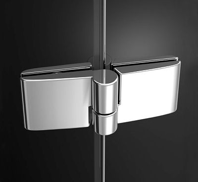 Душевая дверь двухэлементная Ravak Smartline SMSD2-90 B-R хром, транспарент фото 2