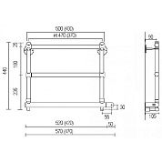 Полотенцесушитель Margaroli Sole 5404703CRNC