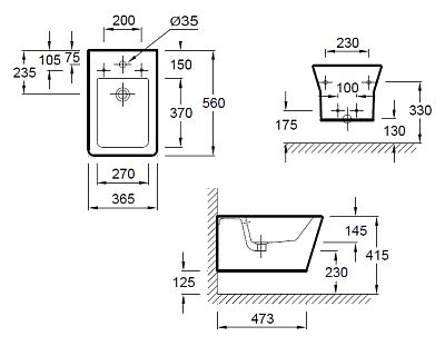 Биде подвесное Jacob Delafon Reve E4812 фото 3