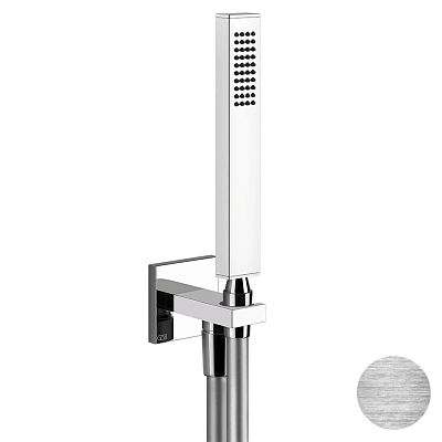 Душевой комплект Rettangolo Gessi Shower Sets 20123-707 шлифованный черный металл фото 1