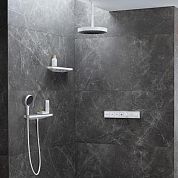 Шланговое подсоединение с держателем душа Hansgrohe Rainfinity Porter 500 и полкой L 26843000