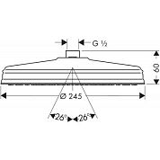 Верхний душ Hansgrohe Axor Carlton 28474000