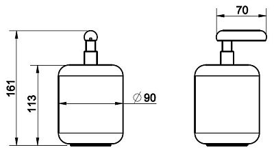 Дозатор для жидкого мыла Gessi Goccia Accessories 38038-147 шлифованный хром фото 2