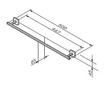 A90346400 Gem, Вешалка для полотенец, 50 см