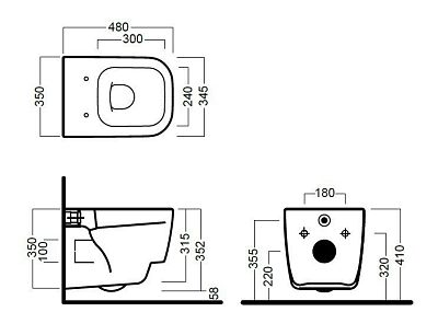 Унитаз подвесной Hatria Fusion YXZL01 фото 2