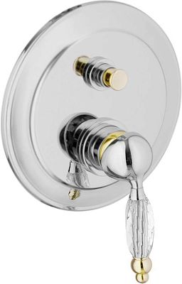 Смеситель для душа Webert Alexandra AL860101 Хром/золото/кристалл Swarovski фото 1