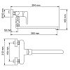 Vils 5602L Смеситель для ванны с длинным изливом фото 6