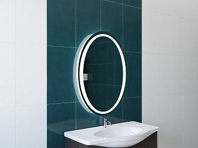 Зеркало для ванной с подсветкой Sfera ELIPSE 60х80 фото 3