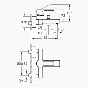 Смеситель Vitra Flo S A41937EXP