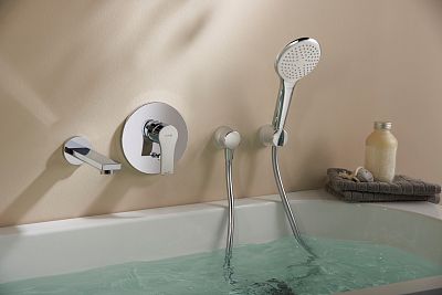 KLUDI ZENTA SL Встраиваемый смеситель для ванны и душа, внешняя монтажная часть, для 88011, арт. 486500565 фото 4
